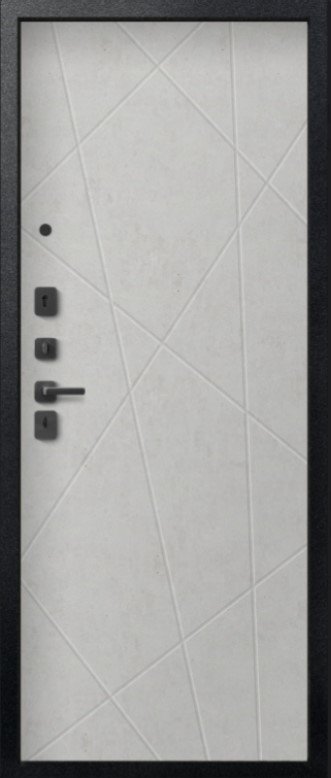 Товар Дверь V-16 Черный муар + Бетон темный - Бетон светлый DIS007354