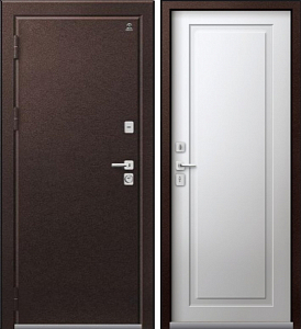 Товар Дверь Термо-4 Шоколадный Муар - Кашемир Белый DIS007379