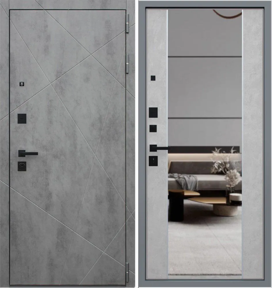 Дверь Дуэт Б с зеркалом DIS006689